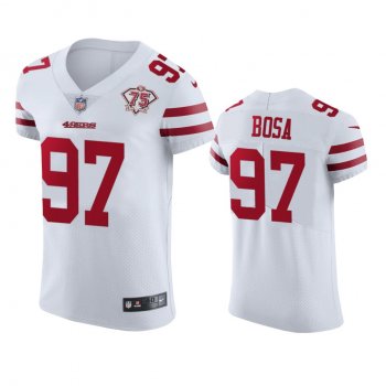 San Francisco 49ers Nick Bosa White 75th Anniversary Jersey - Men's