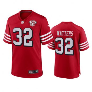 San Francisco 49ers Ricky Watters Scarlet 75th Anniversary Alternate Game Jersey