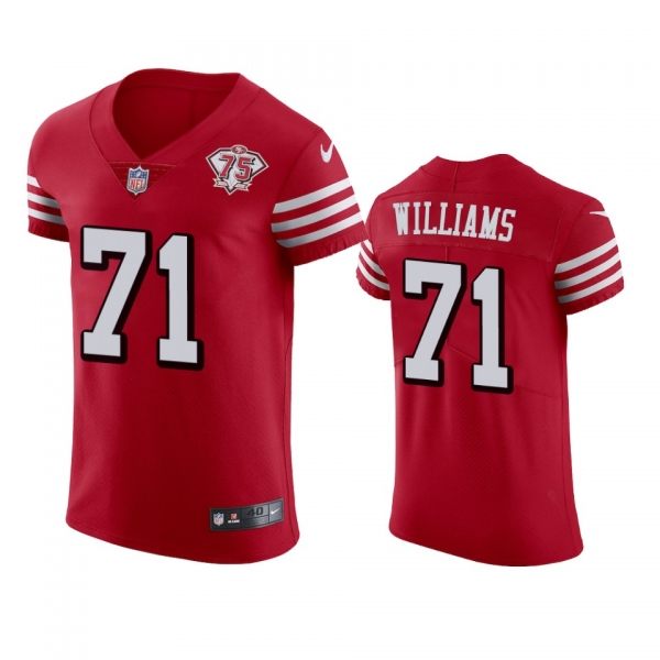 San Francisco 49ers Trent Williams Scarlet 75th Anniversary Jersey - Men's