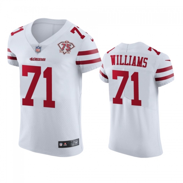 San Francisco 49ers Trent Williams White 75th Anniversary Jersey - Men's