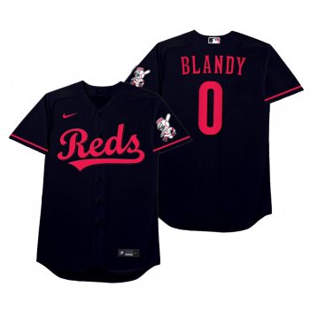 Alex Blandino Blandy Black 2021 Players' Weekend Nickname Jersey