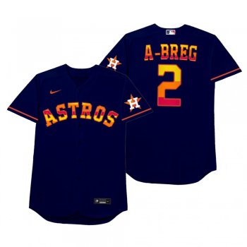 Alex Bregman A-Breg Royal 2021 Players' Weekend Nickname Jersey