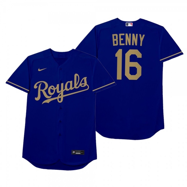 Andrew Benintendi Benny Blue 2021 Players' Weekend Nickname Jersey