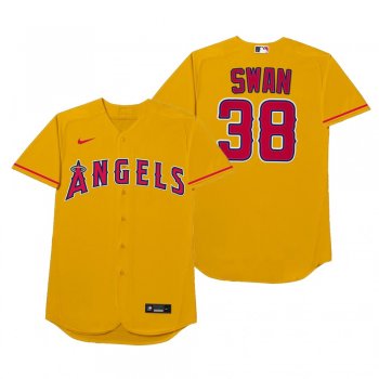 Los Angeles Angels Alex Cobb Swan Gold 2021 Players' Weekend Nickname Jersey