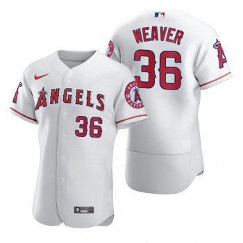 Los Angeles Angels Jered Weaver Nike White Retired Player Authentic Jersey