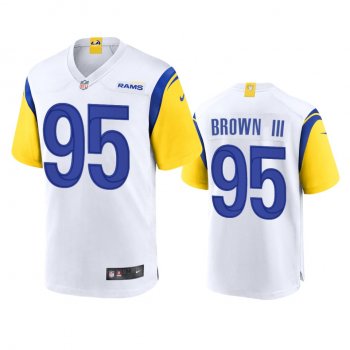 Los Angeles Rams Bobby Brown III White Alternate Game Jersey