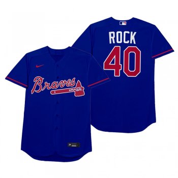 Atlanta Braves Mike Soroka Rock Royal 2021 Players' Weekend Nickname Jersey