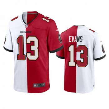 Tampa Bay Buccaneers Mike Evans Red White Split Two Tone Game Jersey