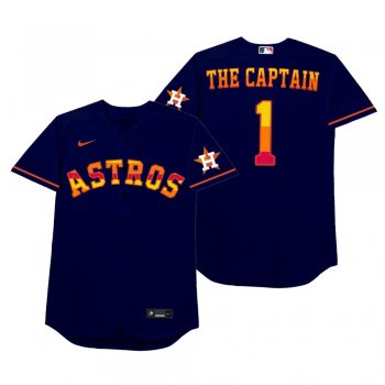 Carlos Correa The Captain Royal 2021 Players' Weekend Nickname Jersey