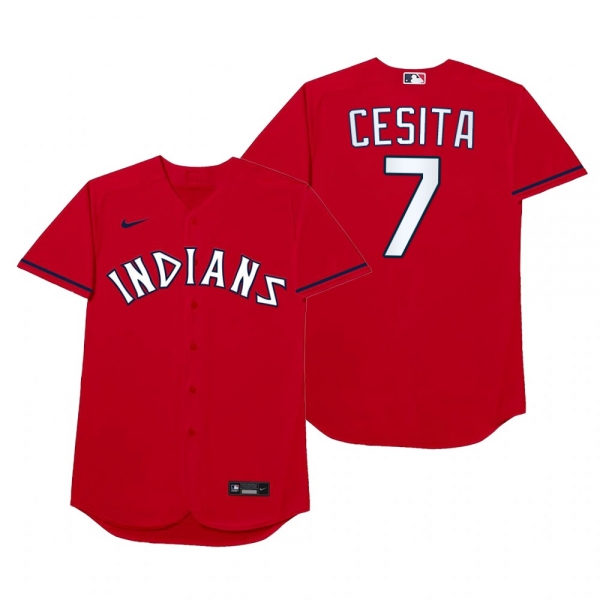 Cesar Hernandez Cesita Red 2021 Players' Weekend Nickname Jersey