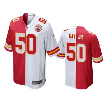 Kansas City Chiefs Willie Gay Jr. Red White Split Two Tone Game Jersey