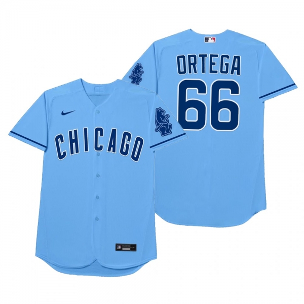 Chicago Cubs Rafael Ortega Ortega Blue 2021 Players' Weekend Nickname Jersey