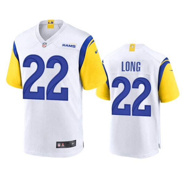 Los Angeles Rams David Long White Alternate Game Jersey