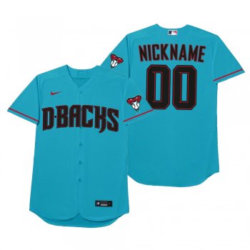 Arizona Diamondbacks Custom Nickname Blue 2021 Players' Weekend Jersey