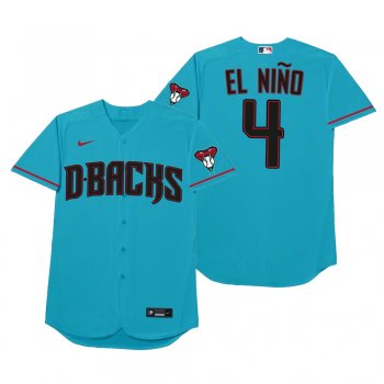 Arizona Diamondbacks Ketel Marte El Nino Blue 2021 Players' Weekend Nickname Jersey