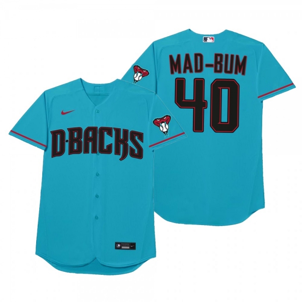 Arizona Diamondbacks Madison Bumgarner Mad-Bum Blue 2021 Players' Weekend Nickname Jersey