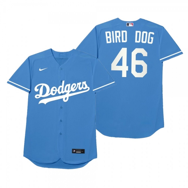 Los Angeles Dodgers Corey Knebel Bird Dog Royal 2021 Players' Weekend Nickname Jersey