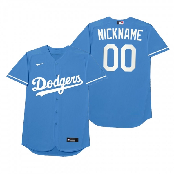 Los Angeles Dodgers Custom Nickname Royal 2021 Players' Weekend Jersey