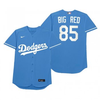 Los Angeles Dodgers Dustin May Big Red Royal 2021 Players' Weekend Nickname Jersey