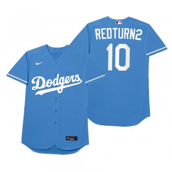 Los Angeles Dodgers Justin Turner Redturn2 Royal 2021 Players' Weekend Nickname Jersey