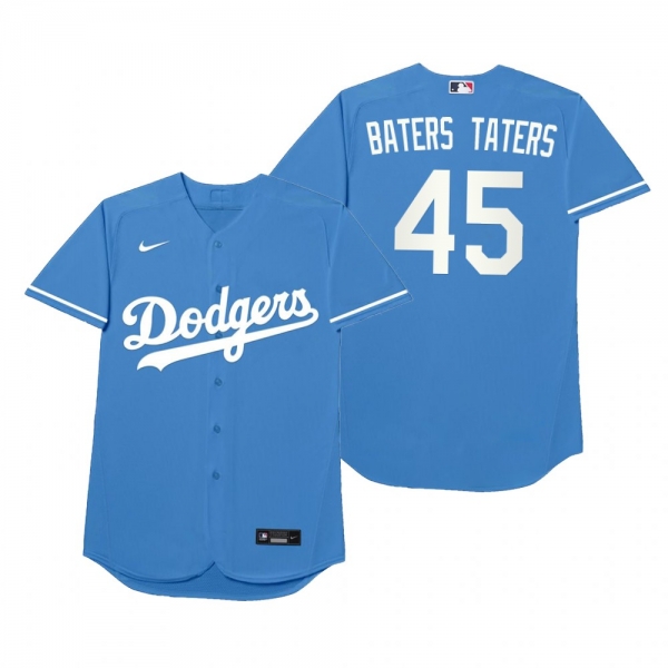 Los Angeles Dodgers Matt Beaty Baters Taters Royal 2021 Players' Weekend Nickname Jersey