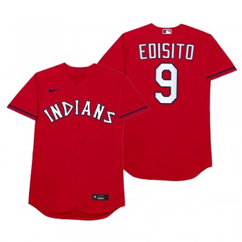 Eddie Rosario Edisito Red 2021 Players' Weekend Nickname Jersey