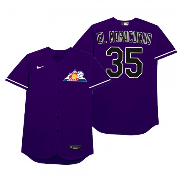 Elias Diaz El Maracucho Purple 2021 Players' Weekend Nickname Jersey