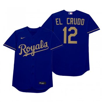 Jorge Soler El Crudo Blue 2021 Players' Weekend Nickname Jersey