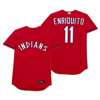 Jose Ramirez Enriquito Red 2021 Players' Weekend Nickname Jersey