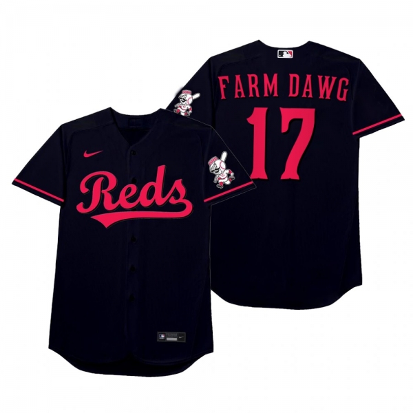 Kyle Farmer Farm Dawg Black 2021 Players' Weekend Nickname Jersey