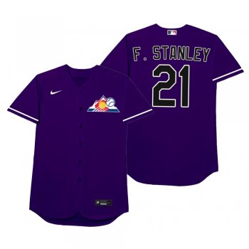 Kyle Freeland F. Stanley Purple 2021 Players' Weekend Nickname Jersey