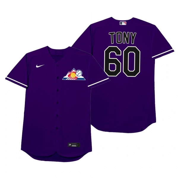 Mychal Givens Tony Purple 2021 Players' Weekend Nickname Jersey