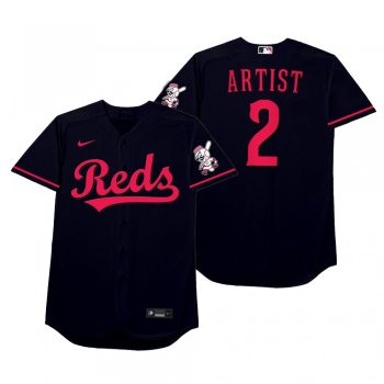 Nicholas Castellanos Artist Black 2021 Players' Weekend Nickname Jersey