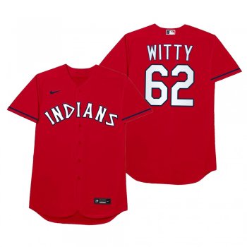 Nick Wittgren Witty Red 2021 Players' Weekend Nickname Jersey