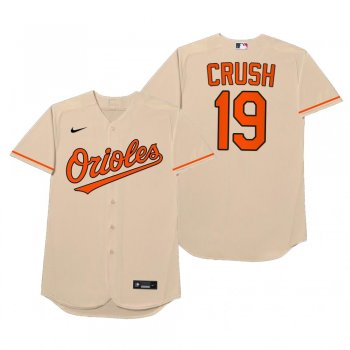 Baltimore Orioles Chris Davis Crush Cream 2021 Players' Weekend Nickname Jersey