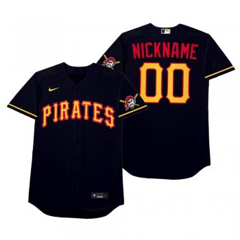 Pittsburgh Pirates Custom Nickname Blue 2021 Players' Weekend Jersey