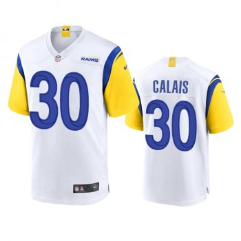 Los Angeles Rams Raymond Calais White Alternate Game Jersey