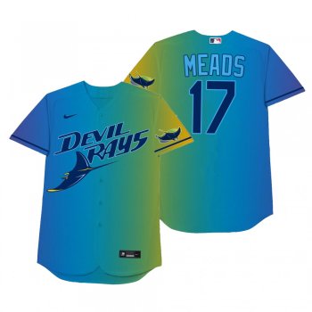 Tampa Bay Rays Austin Meadows Meads Blue 2021 Players' Weekend Nickname Jersey