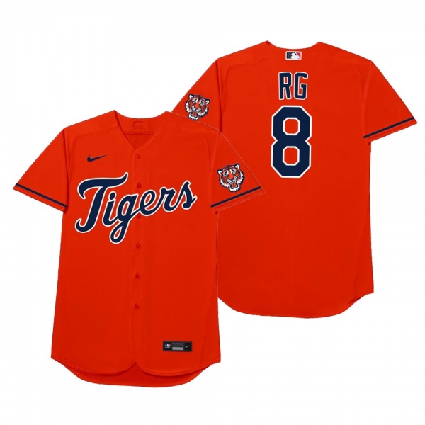 Robbie Grossman RG Orange 2021 Players' Weekend Nickname Jersey