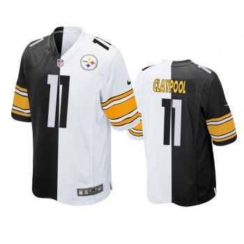 Pittsburgh Steelers Chase Claypool Black White Split Two Tone Game Jersey