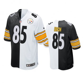 Pittsburgh Steelers Eric Ebron Black White Split Two Tone Game Jersey