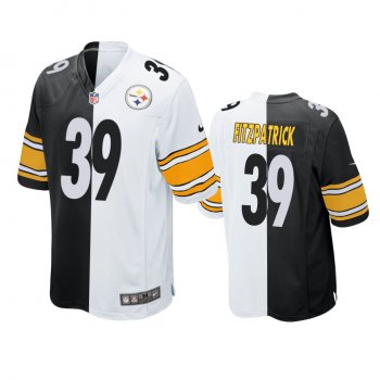 Pittsburgh Steelers Minkah Fitzpatrick Black White Split Two Tone Game Jersey