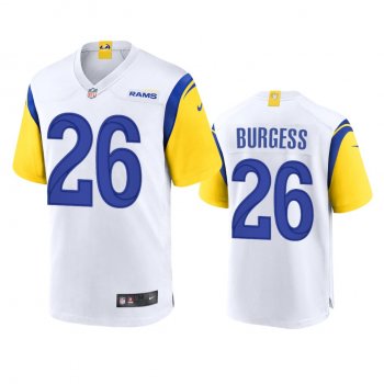 Los Angeles Rams Terrell Burgess White Alternate Game Jersey