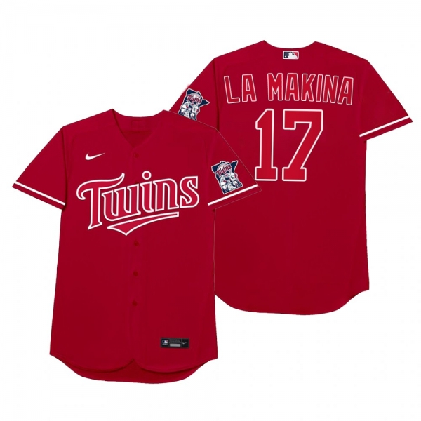 Minnesota Twins Jose Berrios La Makina Red 2021 Players' Weekend Nickname Jersey