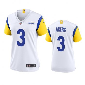 Women's Los Angeles Rams Cam Akers White Alternate Game Jersey