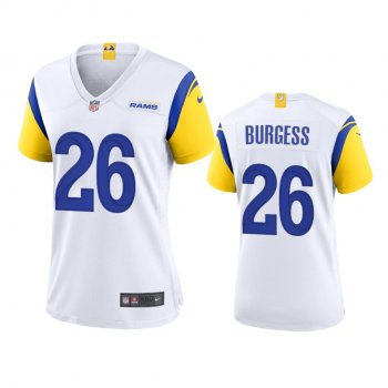 Women's Los Angeles Rams Terrell Burgess White Alternate Game Jersey