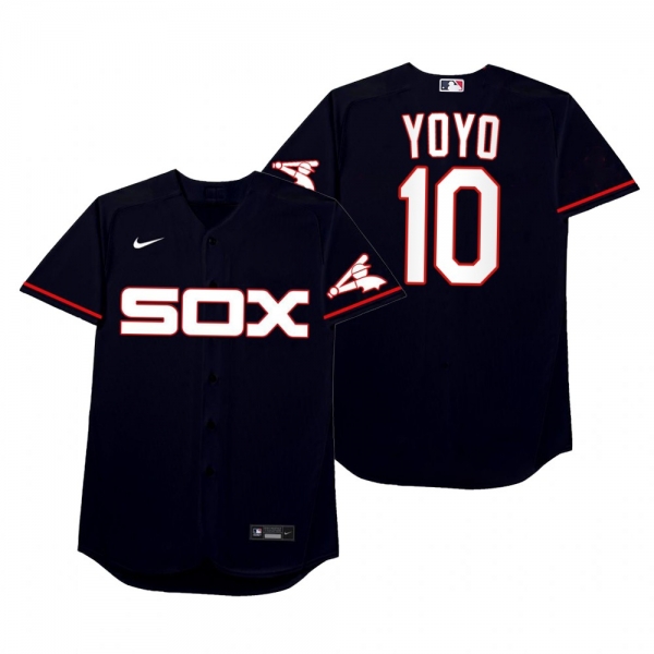 Yoan Moncada Yoyo Navy 2021 Players' Weekend Nickname Jersey