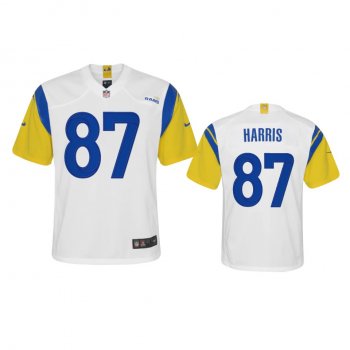 Youth Rams Jacob Harris White Alternate Game Jersey