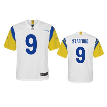 Youth Rams Matthew Stafford White Alternate Game Jersey