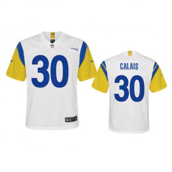 Youth Rams Raymond Calais White Alternate Game Jersey